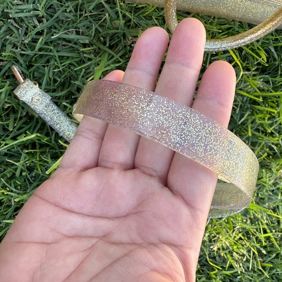 FURLA Oro glam gold glitter bag! - Picture 11 of 16